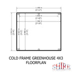 Shire Holkham Cold Frame 4' x 3' Pressure Treated