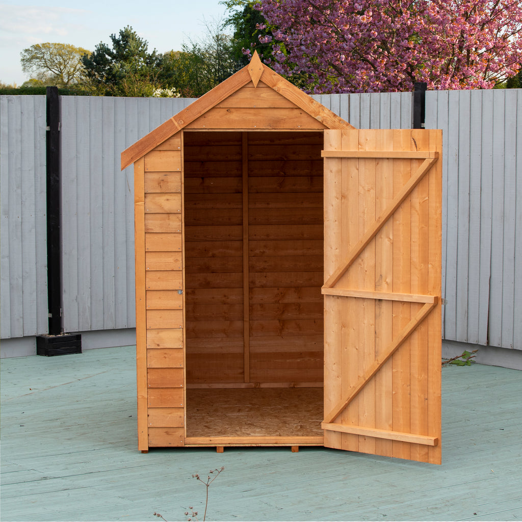 Shire Apex Dip Treated Overlap Garden Shed 6x4