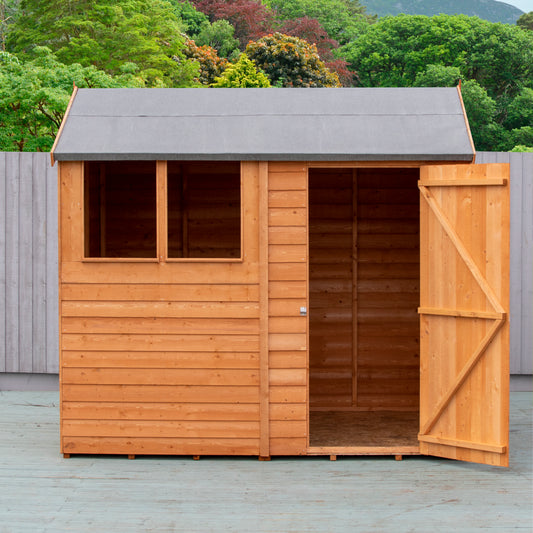 Shire Reverse Apex Dip Treated Amaryllis Overlap Garden Shed 8x6