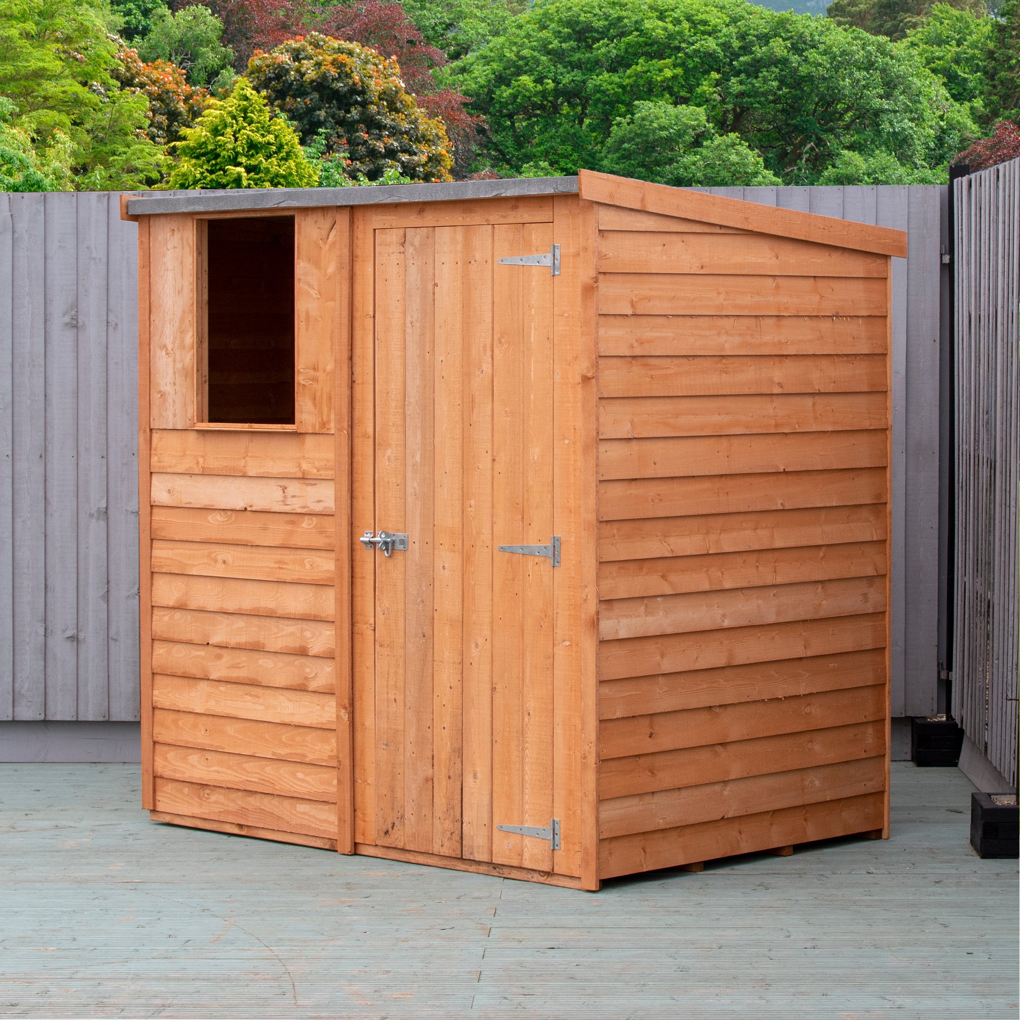 Shire Pent Dip Treated Overlap Value Garden Shed 6x4