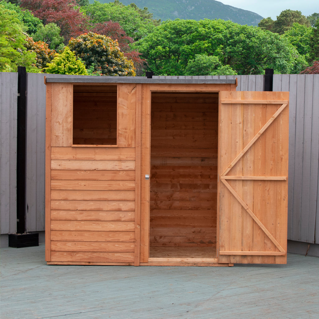 Shire Pent Dip Treated Overlap Value Garden Shed 6x4