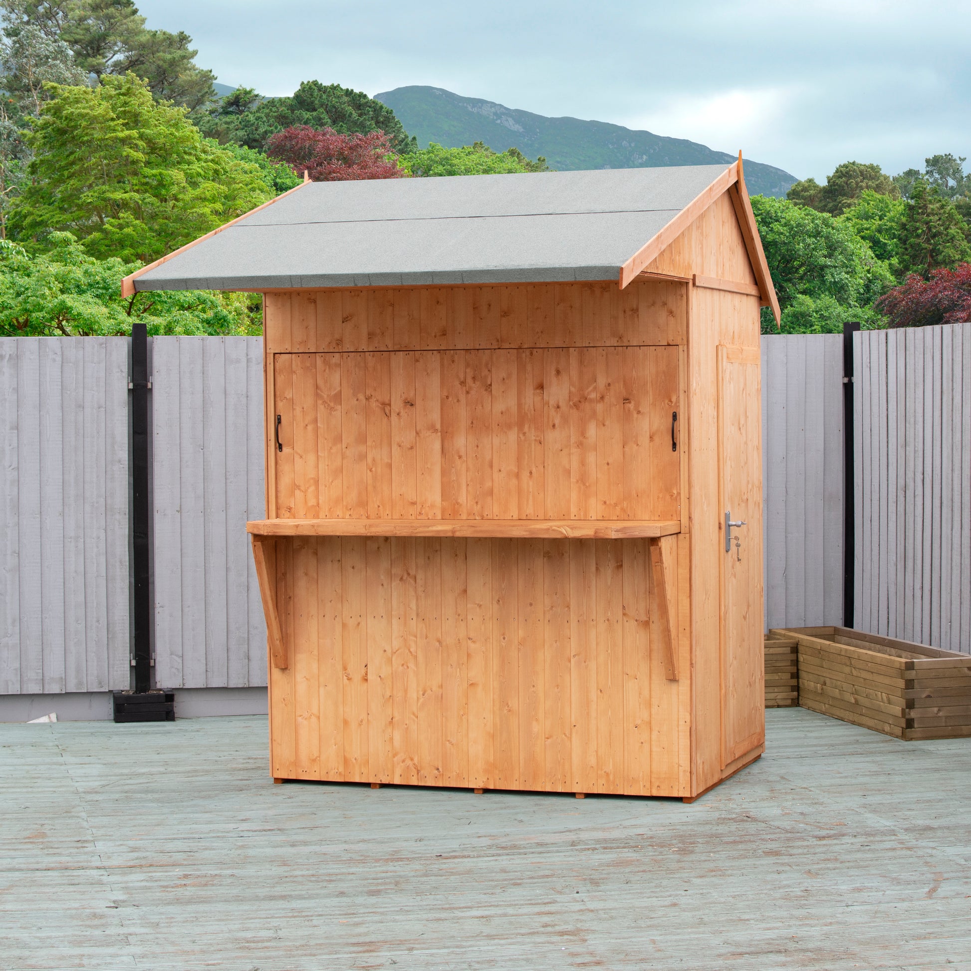 Shire Paradise Garden Bar and Store 6x4 Apex Roof