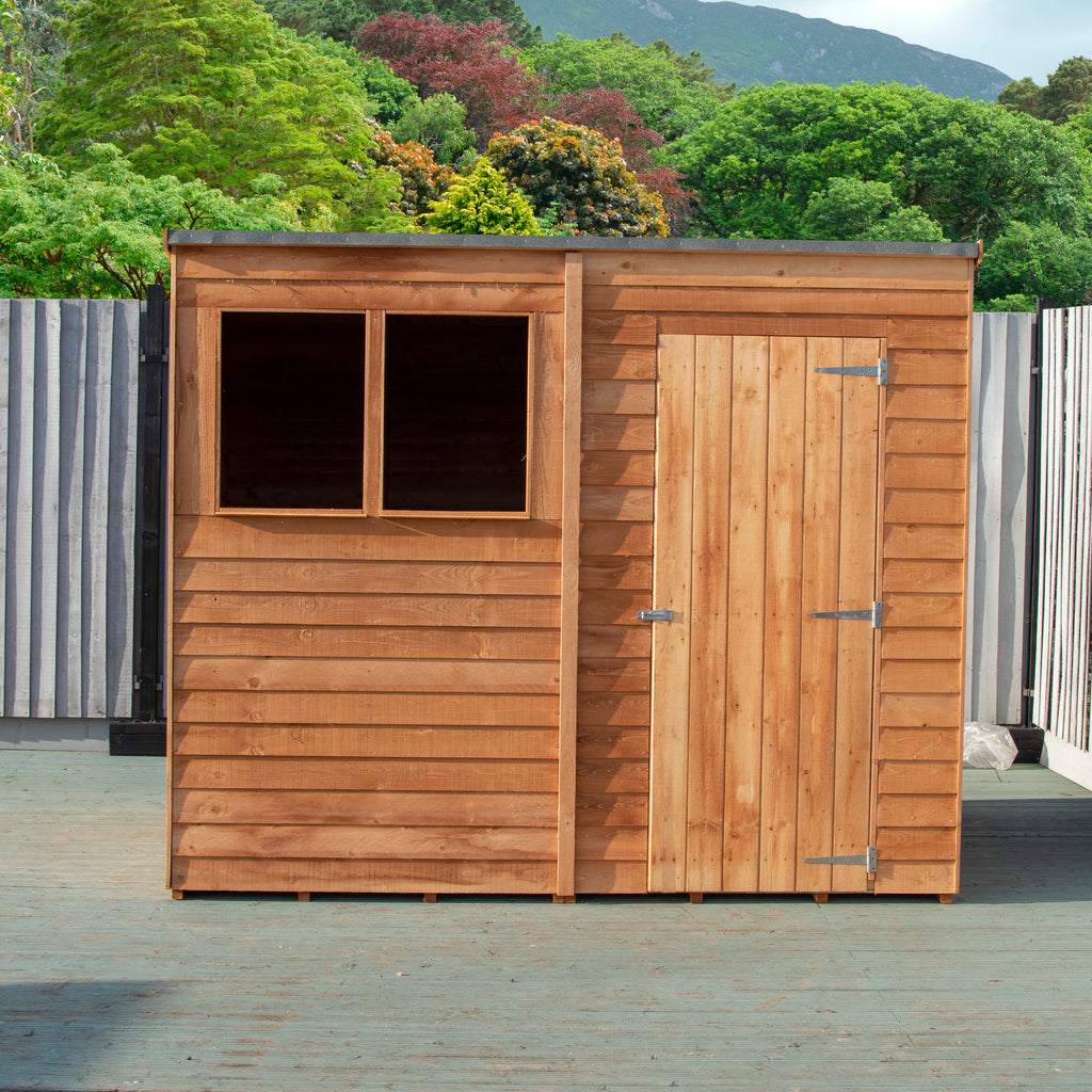 Shire Pent Dip Treated Overlap Value Garden Shed 8x6