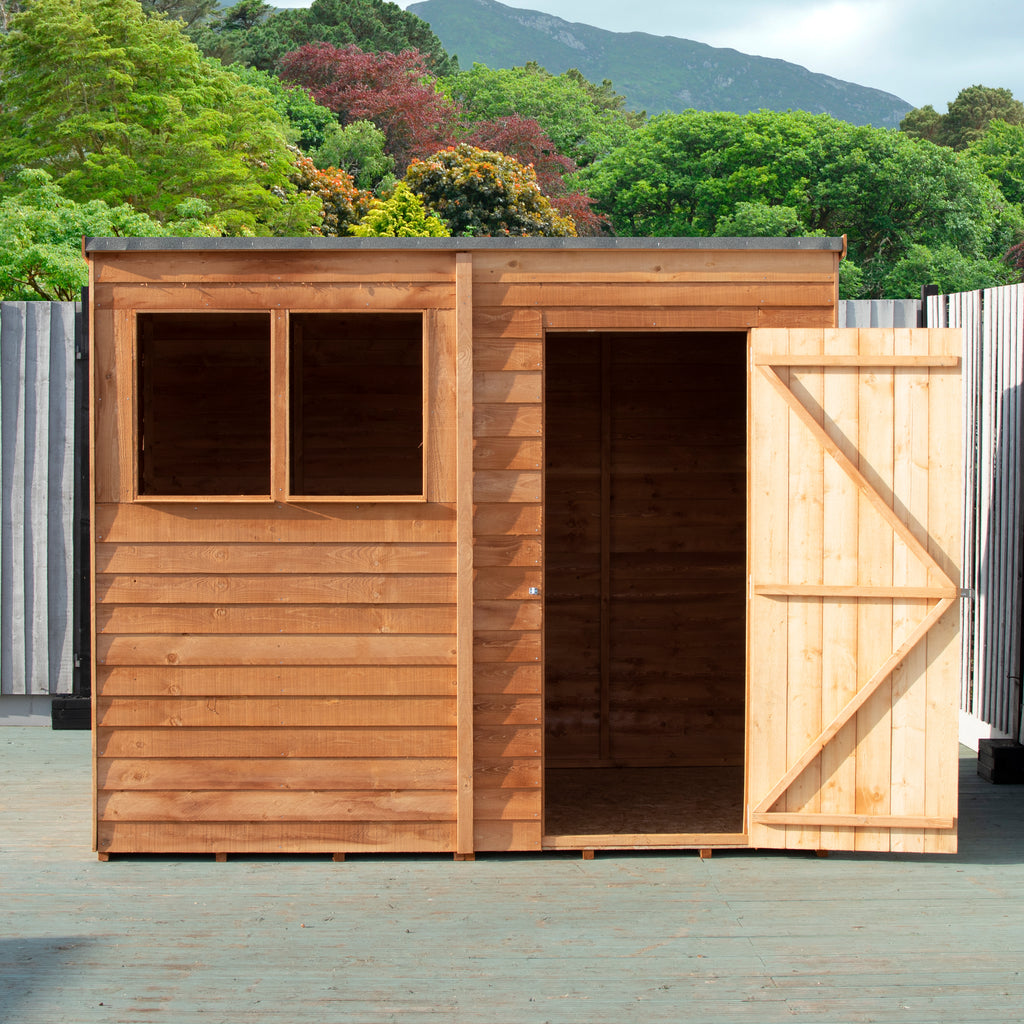 Shire Pent Dip Treated Overlap Value Garden Shed 8x6