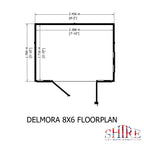 Shire Delmora Tongue and Groove Summerhouse 8' x 6'