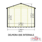 Shire Delmora Tongue and Groove Summerhouse 8' x 8'