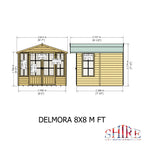 Shire Delmora Tongue and Groove Summerhouse 8' x 8'