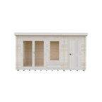 Shire Elm Log Cabin With Side Shed In 19mm Logs 10x14