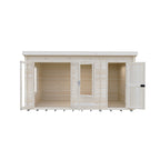 Shire Elm Log Cabin With Side Shed In 19mm Logs 10x14