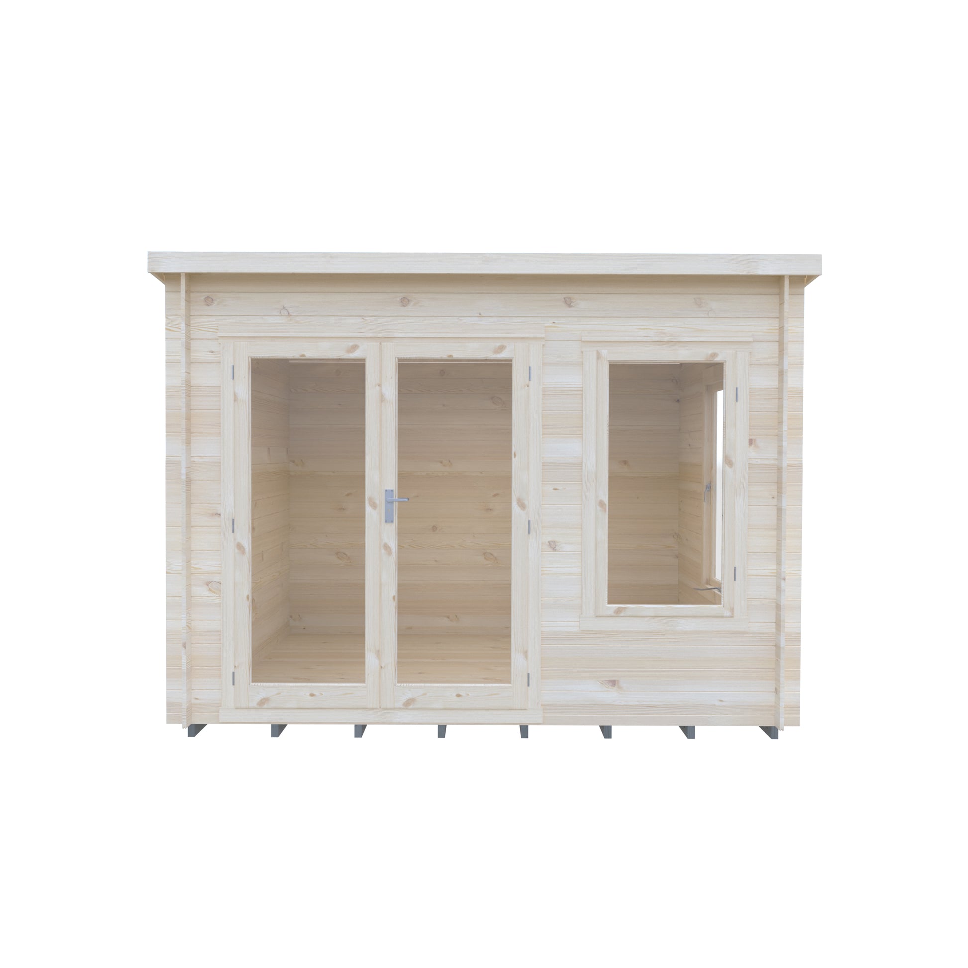 Shire Emneth Pent Log Cabin in 19mm Logs 10x10