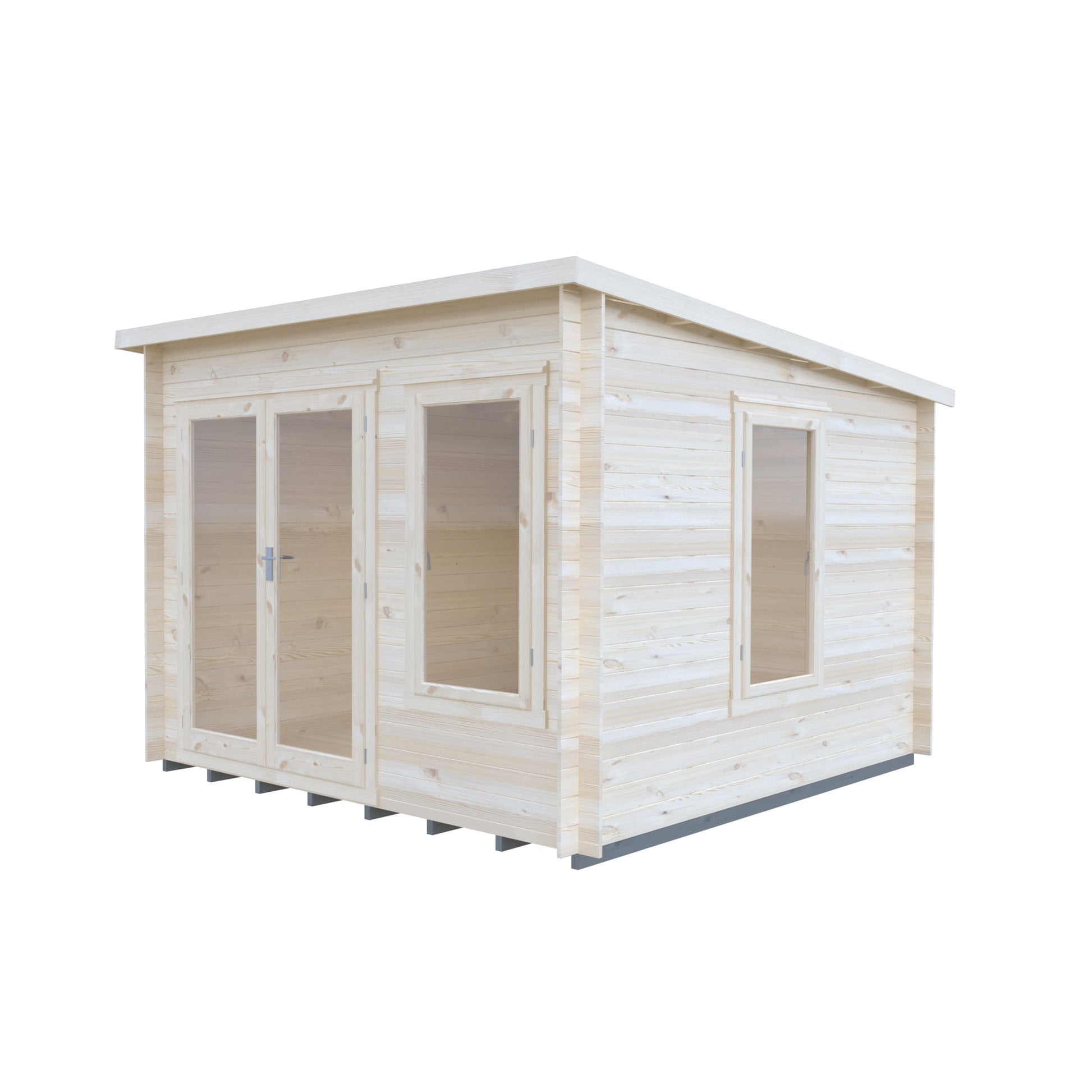 Shire Emneth Pent Log Cabin in 19mm Logs 10x10