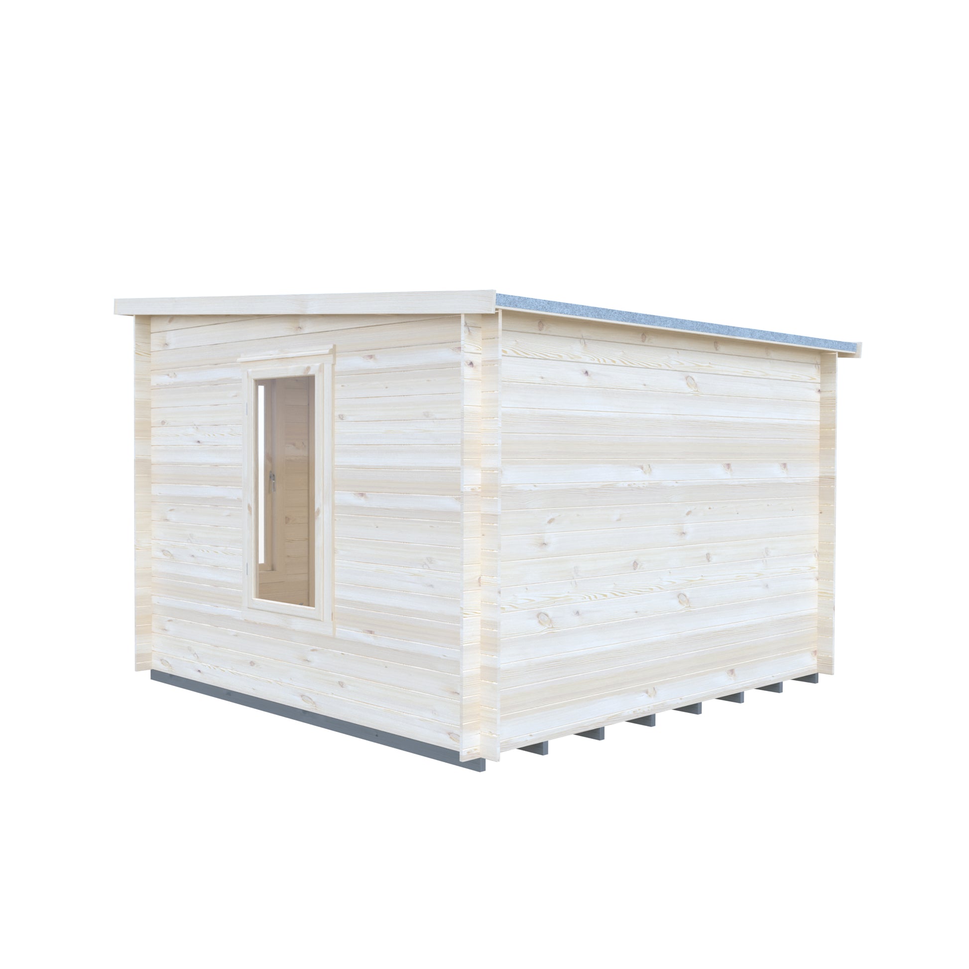 Shire Emneth Pent Log Cabin in 19mm Logs 10x10