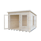 Shire Emneth Pent Log Cabin in 19mm Logs 10x10