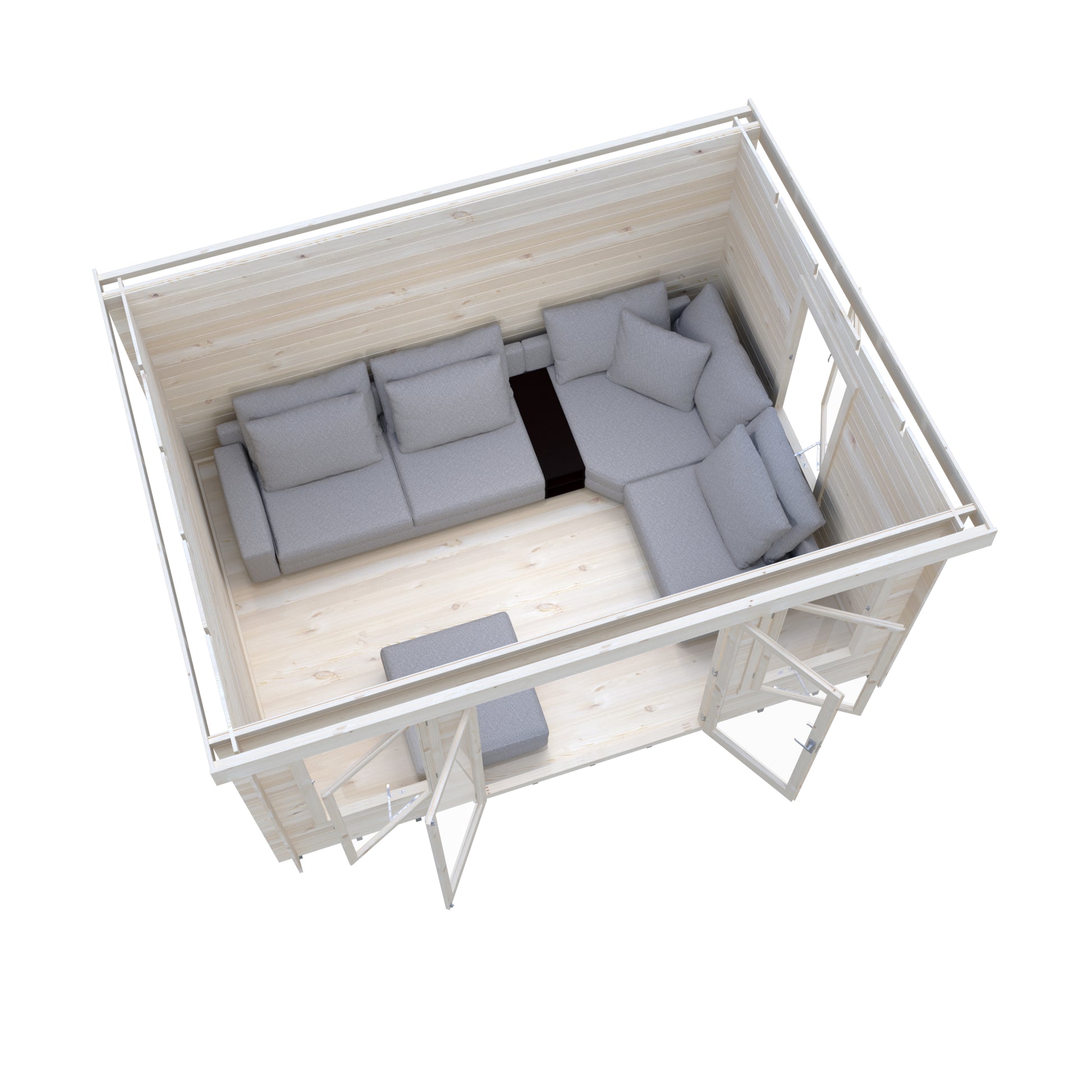 Shire Emneth Pent Log Cabin in 19mm Logs 10x13