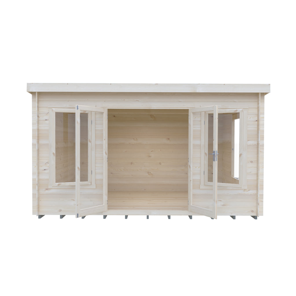 Shire Emneth Pent Log Cabin in 19mm Logs 10x13