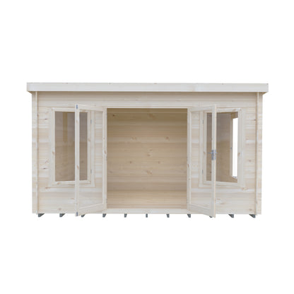 Shire Emneth Pent Log Cabin in 19mm Logs 10x13