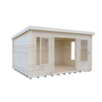 Shire Emneth Pent Log Cabin in 19mm Logs 10x13