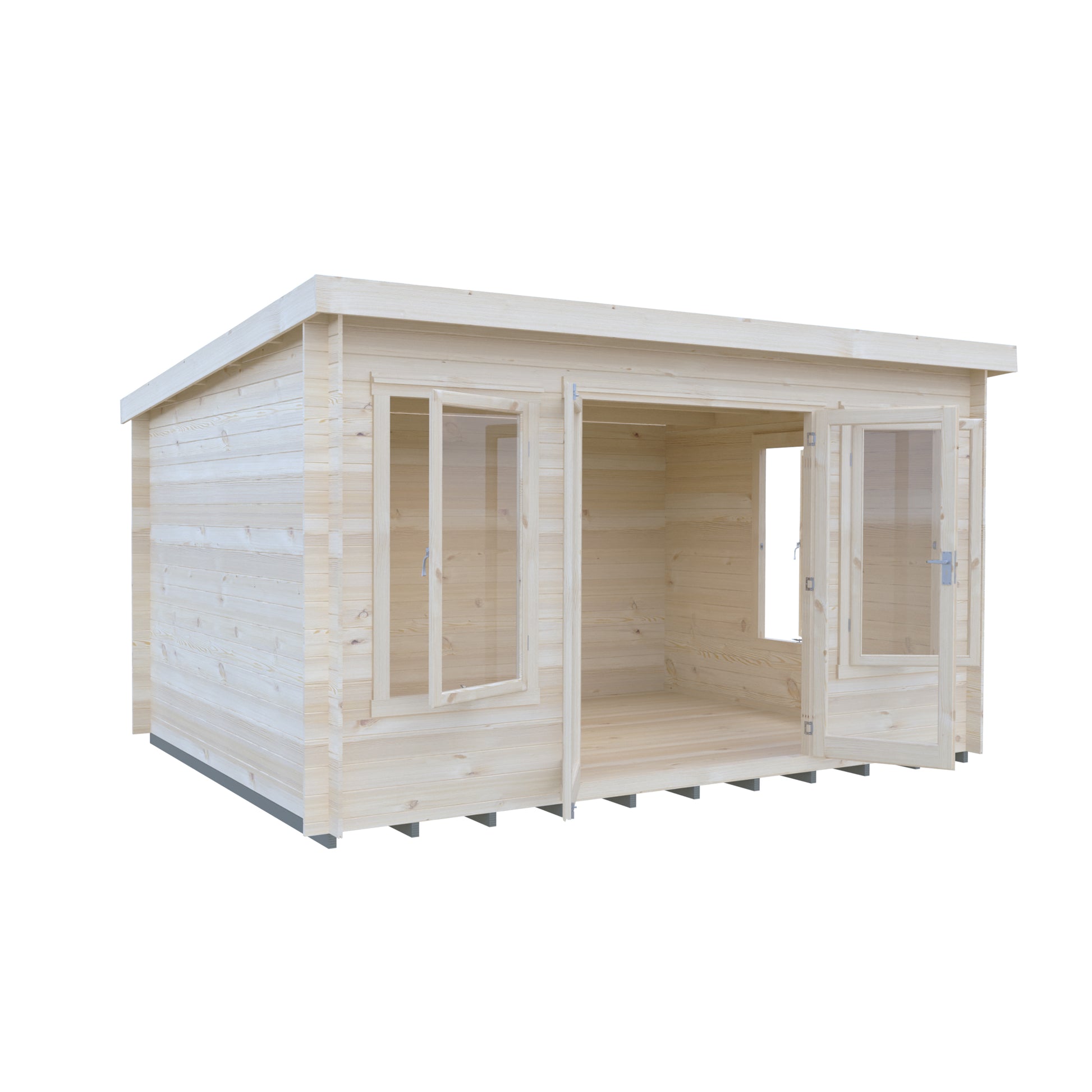 Shire Emneth Pent Log Cabin in 19mm Logs 10x13