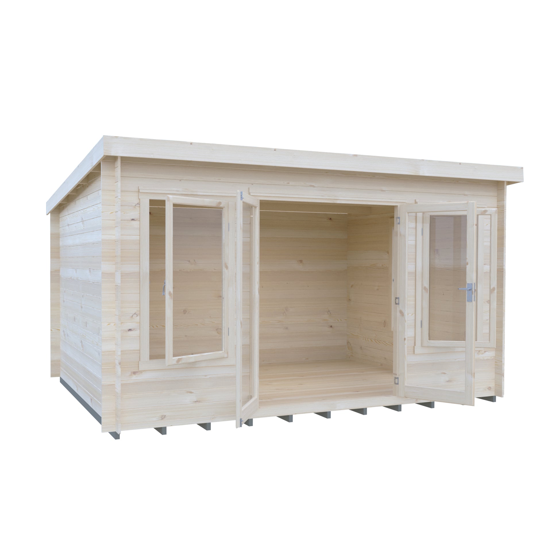 Shire Emneth Pent Log Cabin in 19mm Logs 10x13