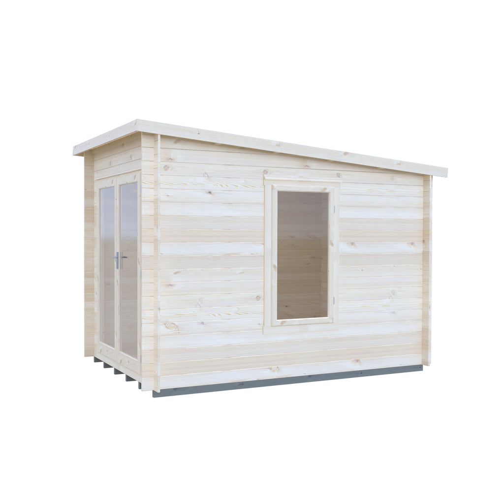 Shire Emneth Pent Log Cabin in 19mm Logs 10x7
