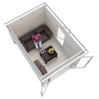 Shire Emneth Pent Log Cabin in 19mm Logs 10x7
