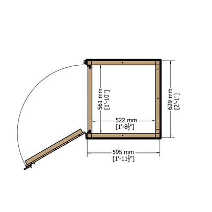 Shire Wooden Garden Store 2x2