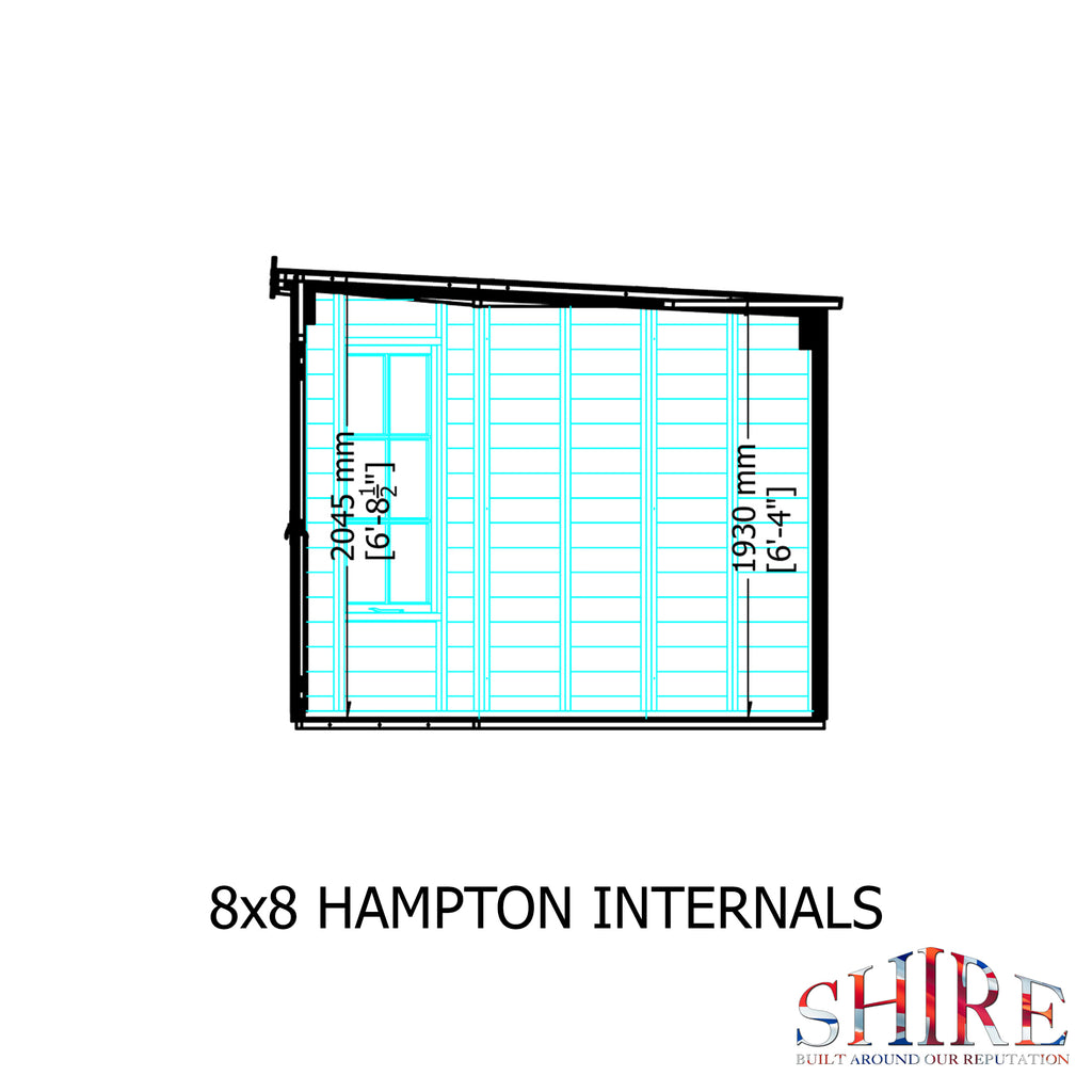 Shire Hampton Corner Summerhouse 8x8