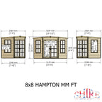Shire Hampton Corner Summerhouse 8x8