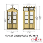 Shire Hemsby Wooden Greenhouse 4x4