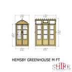 Shire Hemsby Wooden Greenhouse 4x6