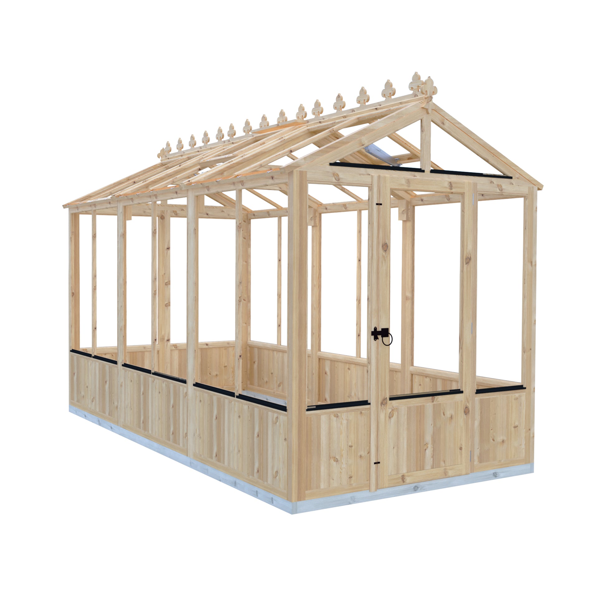 Shire Holkham Wooden Apex Greenhouse 6' x 12'