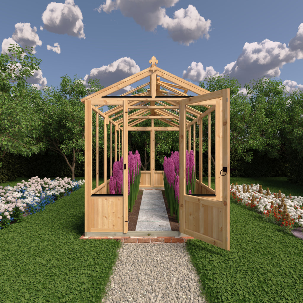 Shire Holkham Wooden Apex Greenhouse 6' x 12'