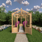 Shire Holkham Wooden Apex Greenhouse 6' x 12'
