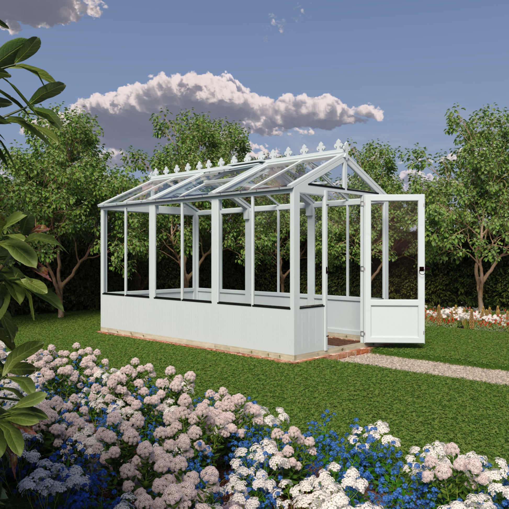 Shire Holkham Wooden Apex Greenhouse 6' x 12'