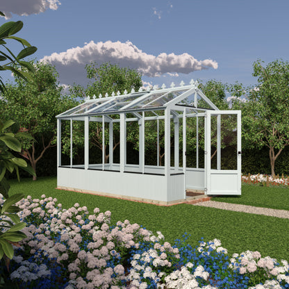 Shire Holkham Wooden Apex Greenhouse 6' x 12'