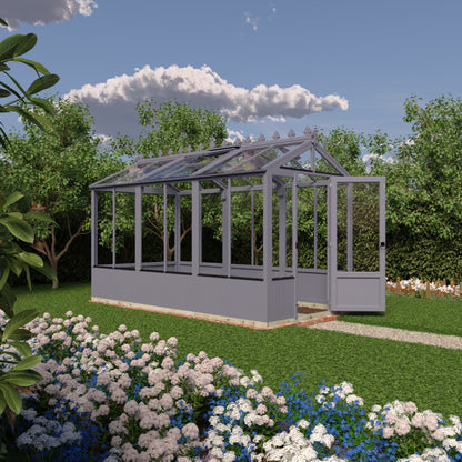 Shire Holkham Wooden Apex Greenhouse 6' x 12'