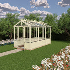 Shire Holkham Wooden Apex Greenhouse 6' x 12'