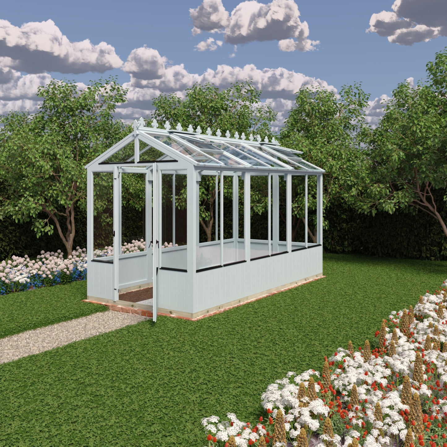 Shire Holkham Wooden Apex Greenhouse 6' x 12'