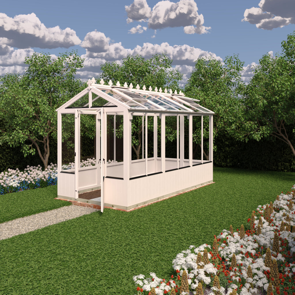 Shire Holkham Wooden Apex Greenhouse 6' x 12'