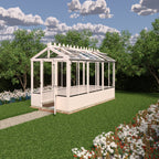 Shire Holkham Wooden Apex Greenhouse 6' x 12'