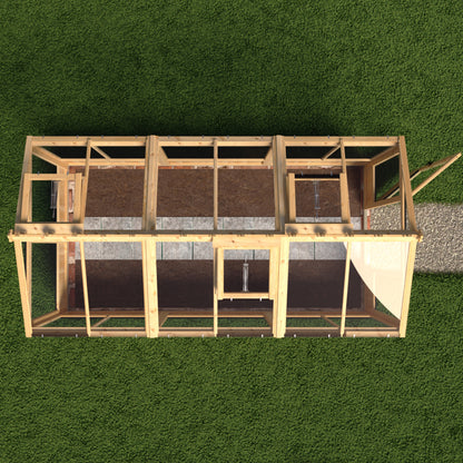 Shire Holkham Wooden Apex Greenhouse 6' x 12'