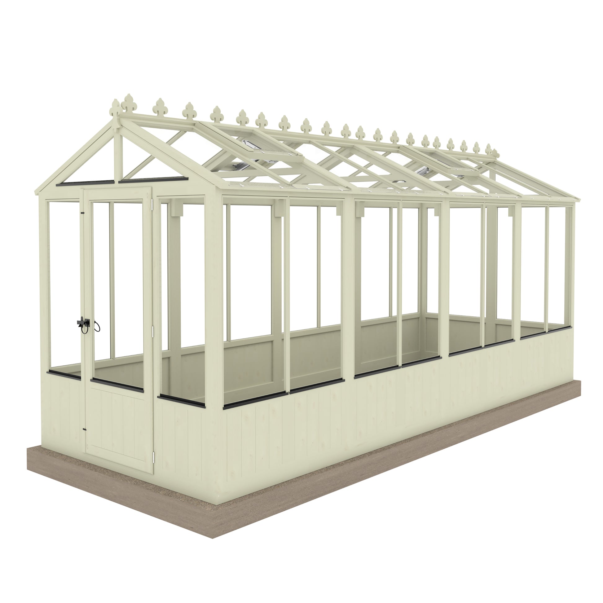 Shire Holkham Wooden Apex Greenhouse 6' x 16'