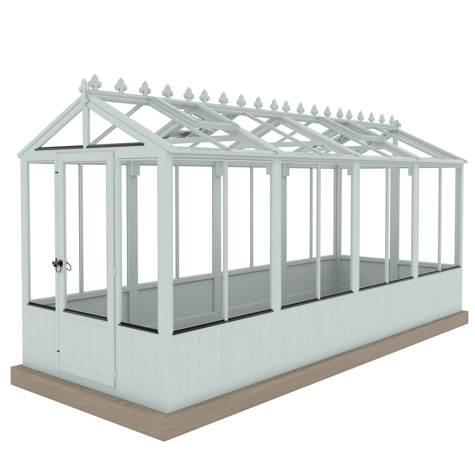 Shire Holkham Wooden Apex Greenhouse 6' x 16'