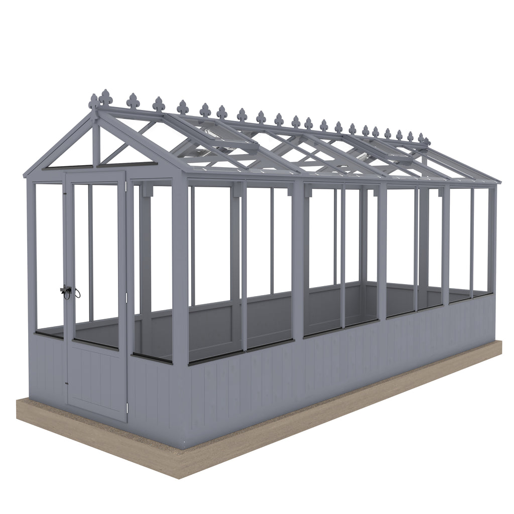 Shire Holkham Wooden Apex Greenhouse 6' x 16'