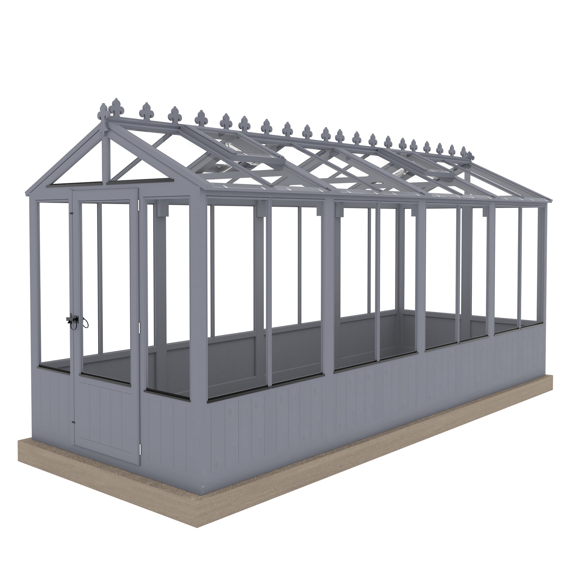Shire Holkham Wooden Apex Greenhouse 6' x 16'
