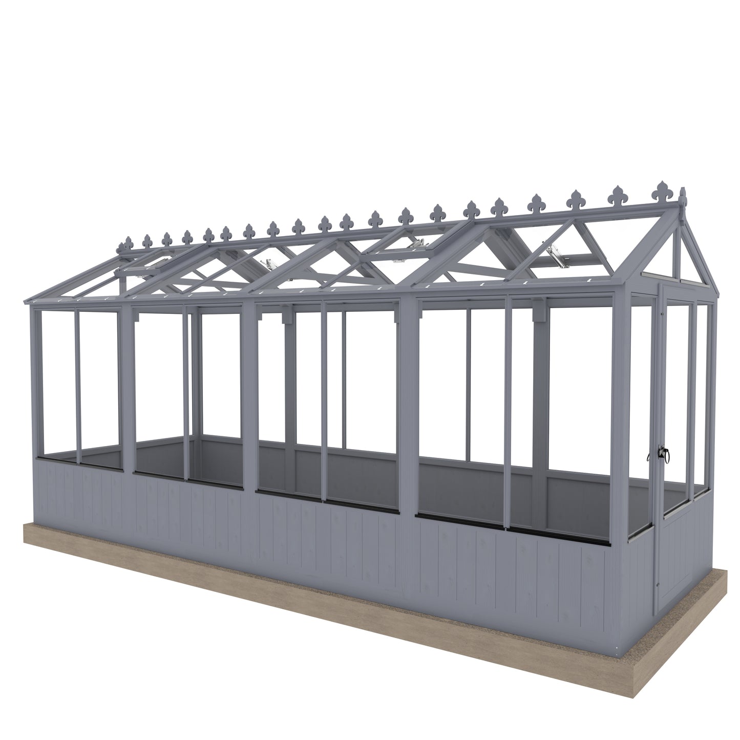 Shire Holkham Wooden Apex Greenhouse 6' x 16'