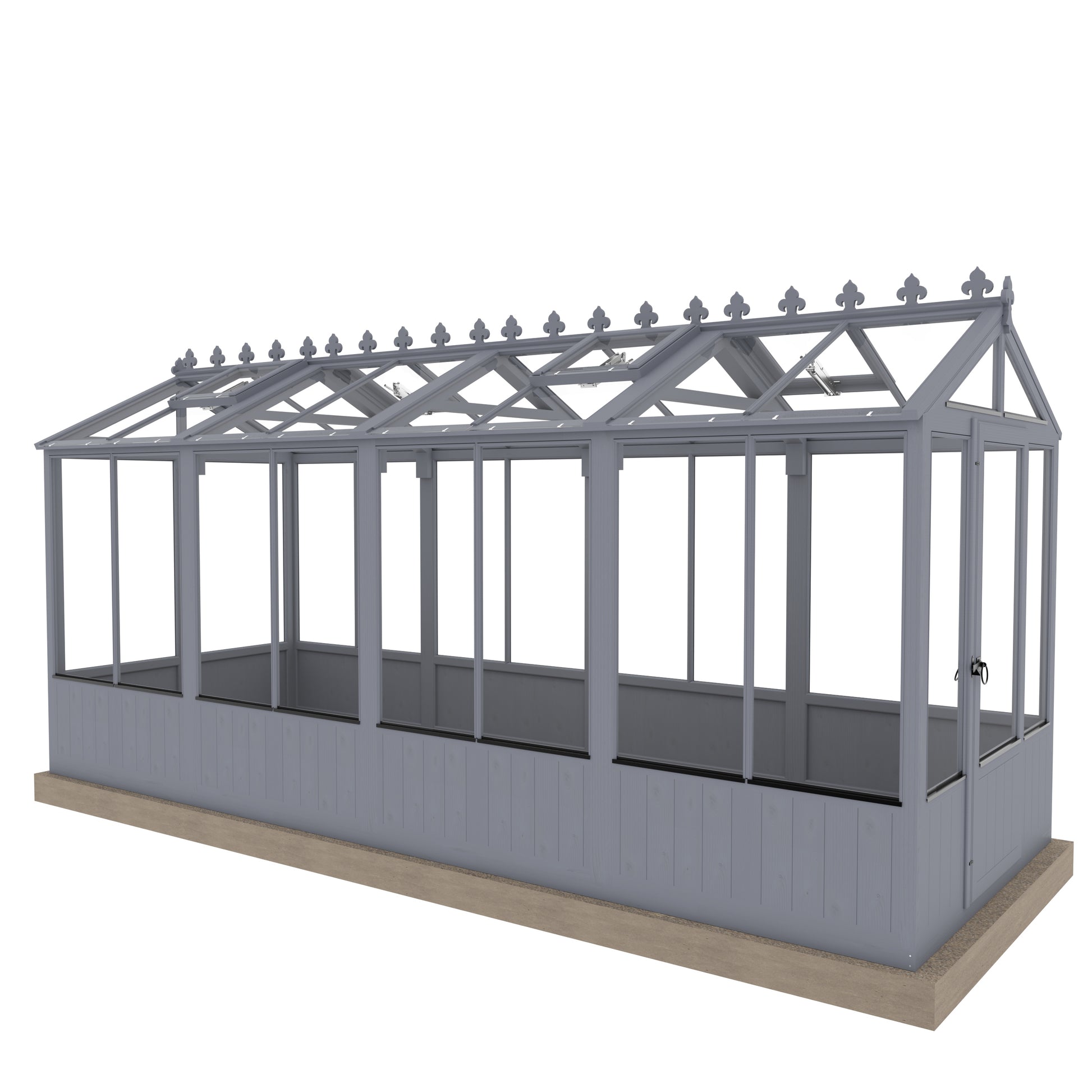 Shire Holkham Wooden Apex Greenhouse 6' x 16'