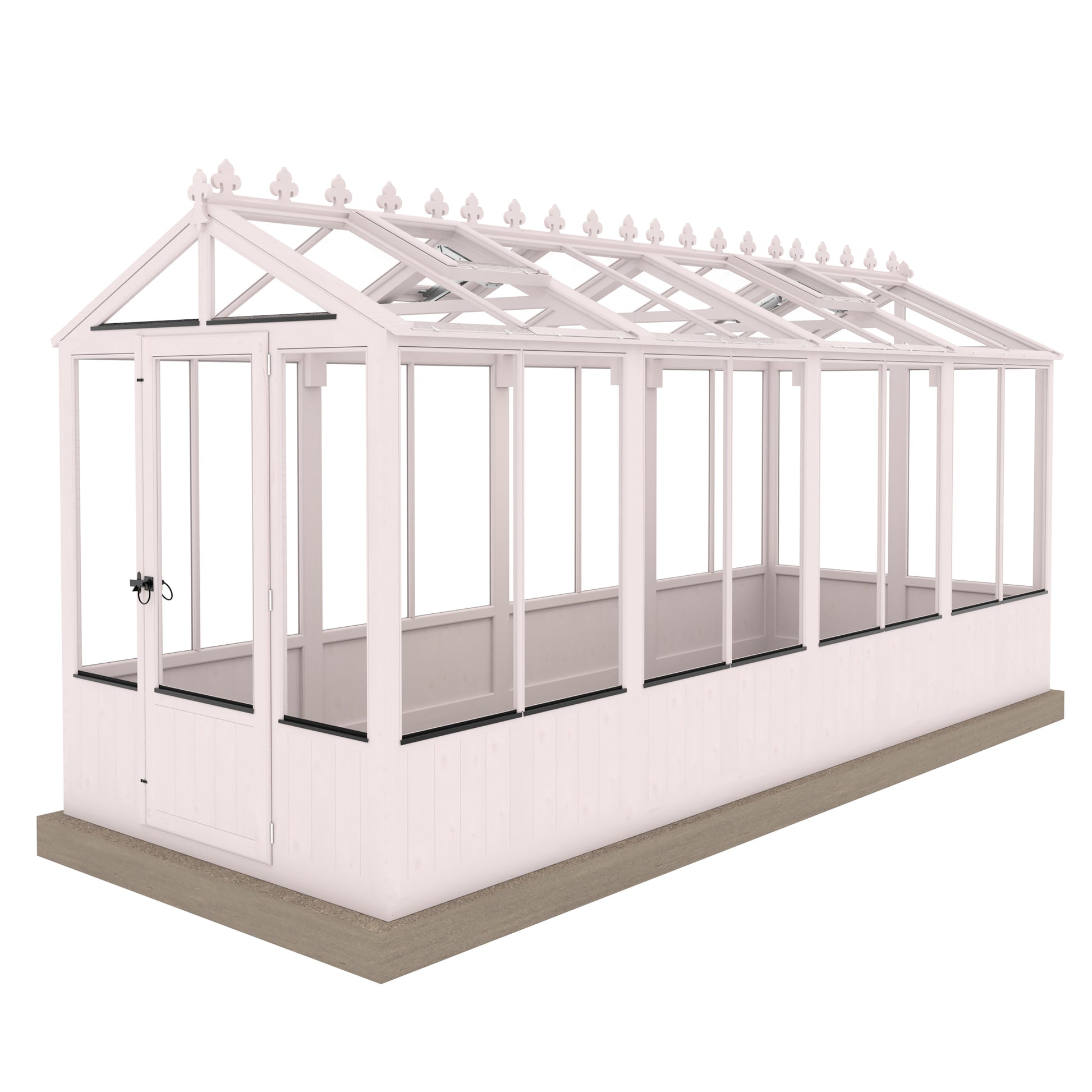 Shire Holkham Wooden Apex Greenhouse 6' x 16'