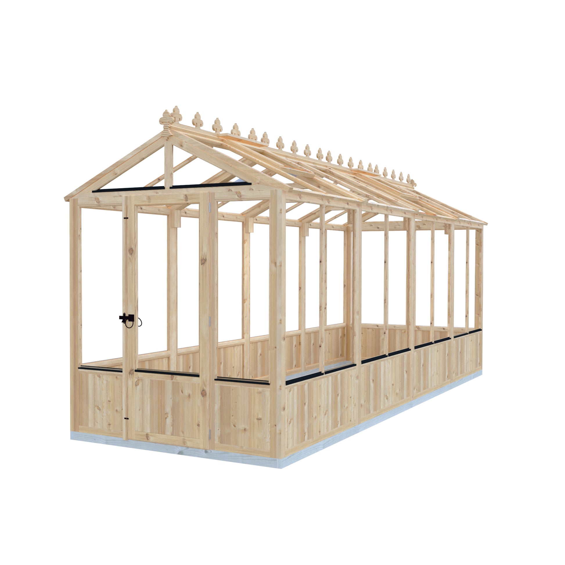 Shire Holkham Wooden Apex Greenhouse 6' x 16'
