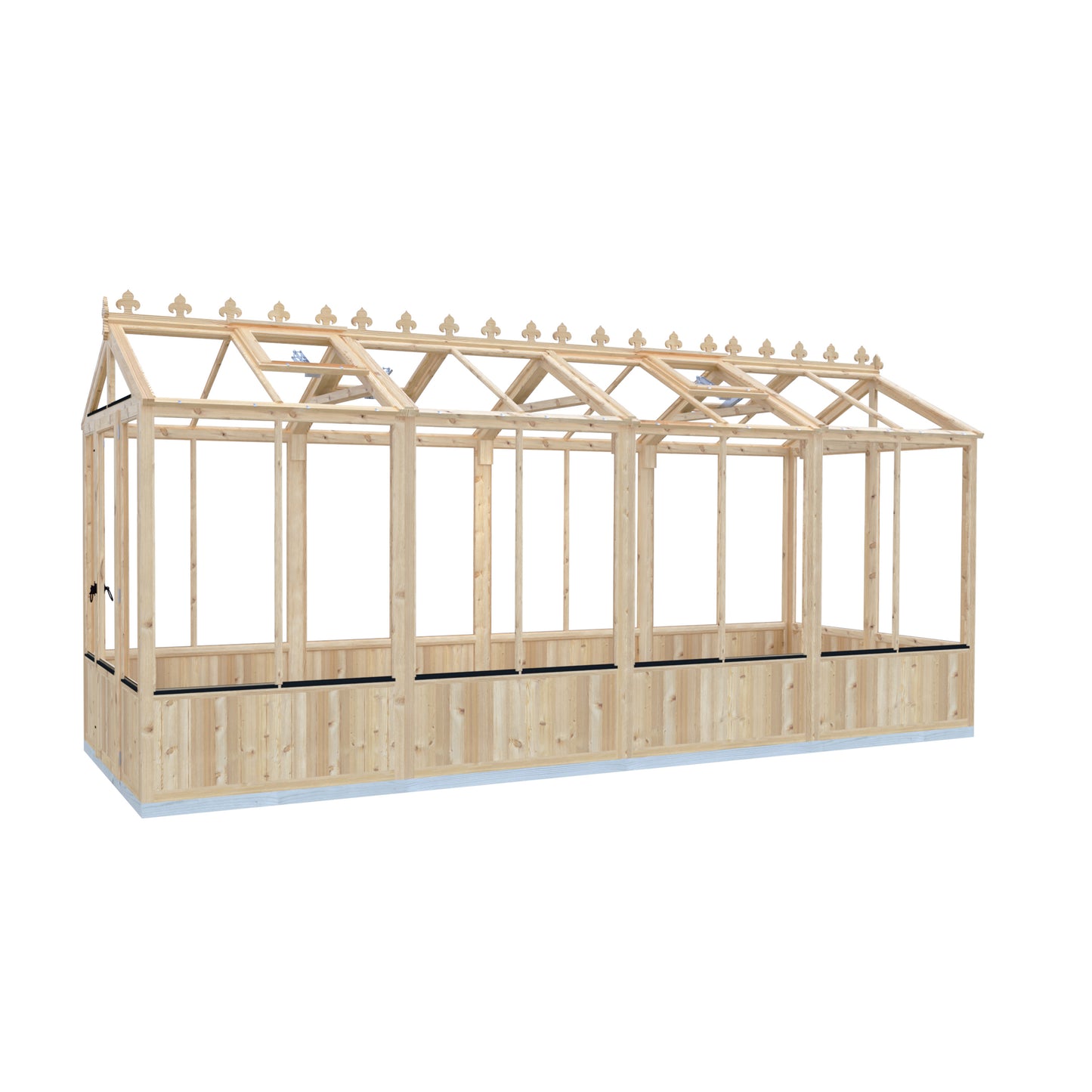 Shire Holkham Wooden Apex Greenhouse 6' x 16'
